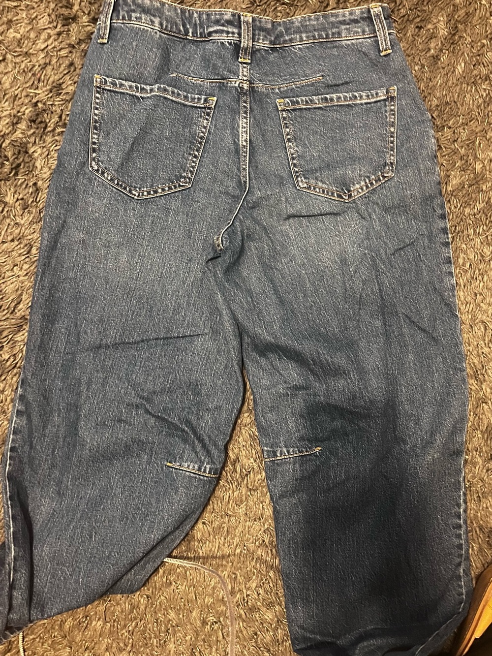 Banana Republic Women's Cropped Barrel  Blue Jeans Size 4/27 - Picture 2 of 3